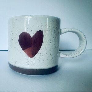 Starbucks Coffee Pink Copper Metallic Heart Love 2017, 12 Oz. Speckled Mug